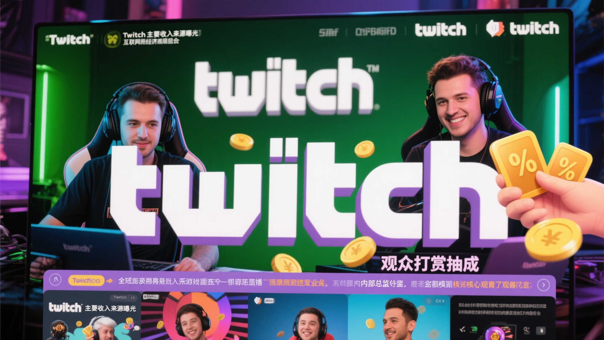 Twitch高层揭秘：观众打赏成直播平台主要收入来源！
